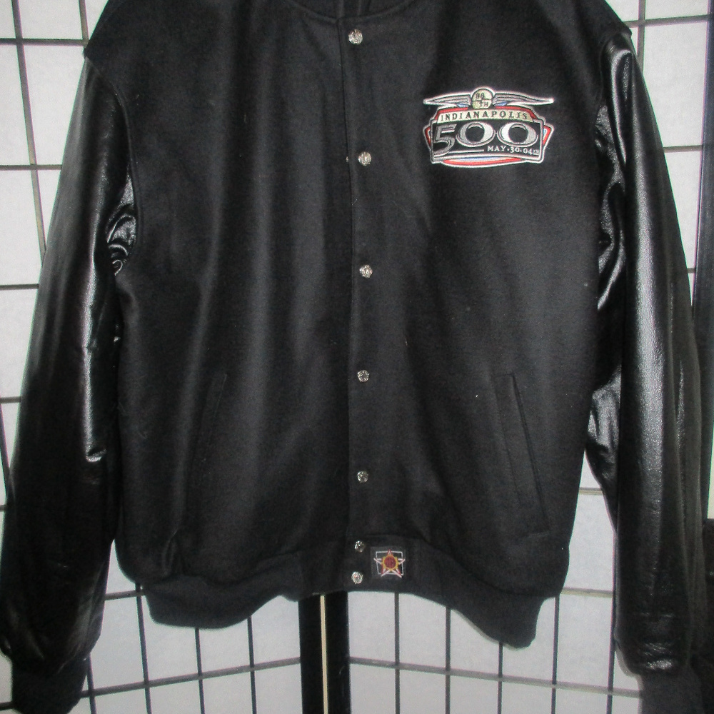 2004 INDIANAPOLIS 500 RACE LEATHER JACKET HAMILTON - Picture 2 of 7